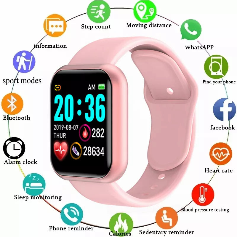 Y68 D20 Smart Watch with Heart Rate & Sleep Monitor - Blitzy Watch 