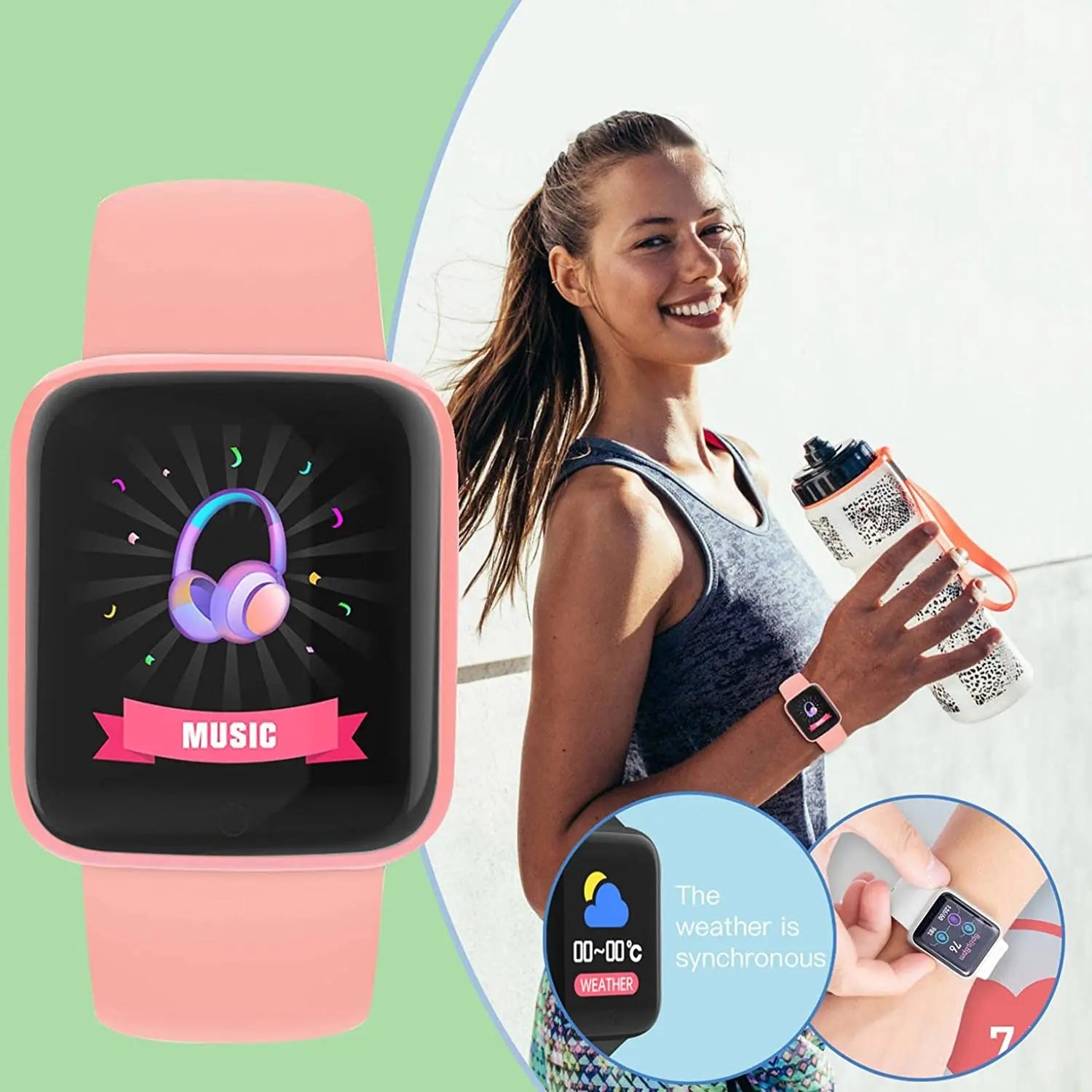 Y68 D20 Smart Watch with Heart Rate & Sleep Monitor - Blitzy Watch 